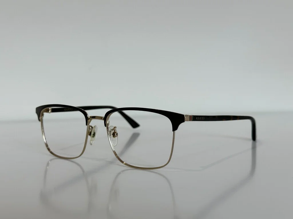 Gucci GG 0130O 002 Square Havana Brown Eyeglasses Optical Frame 53-18-145