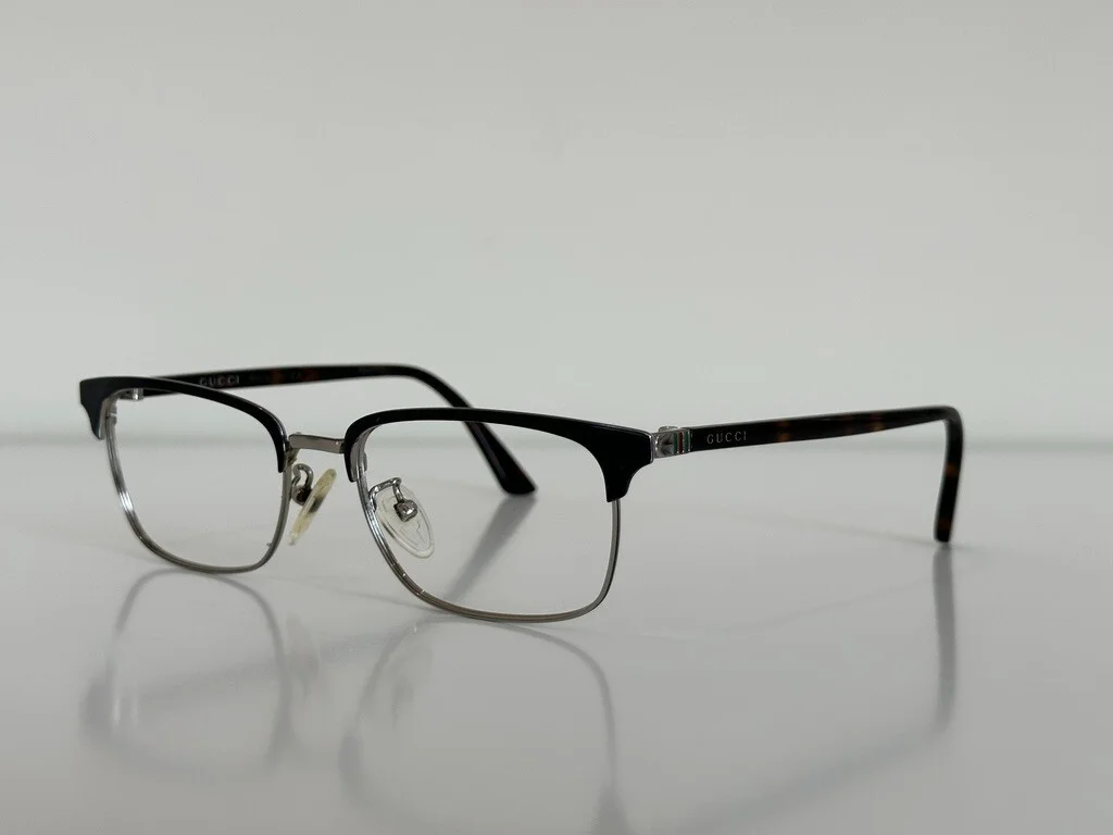 Gucci GG 0130O 003 Square Havana Brown Eyeglasses Optical Frame 53-18-145
