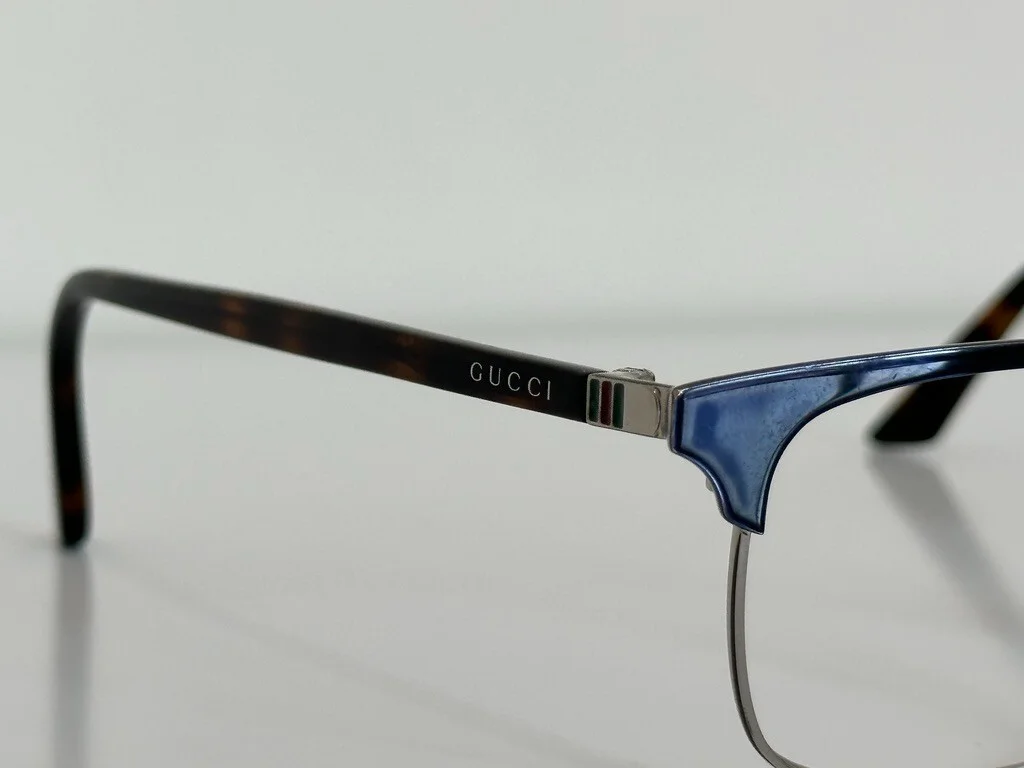 Gucci GG 0130O 003 Square Havana Brown Eyeglasses Optical Frame 53-18-145 4
