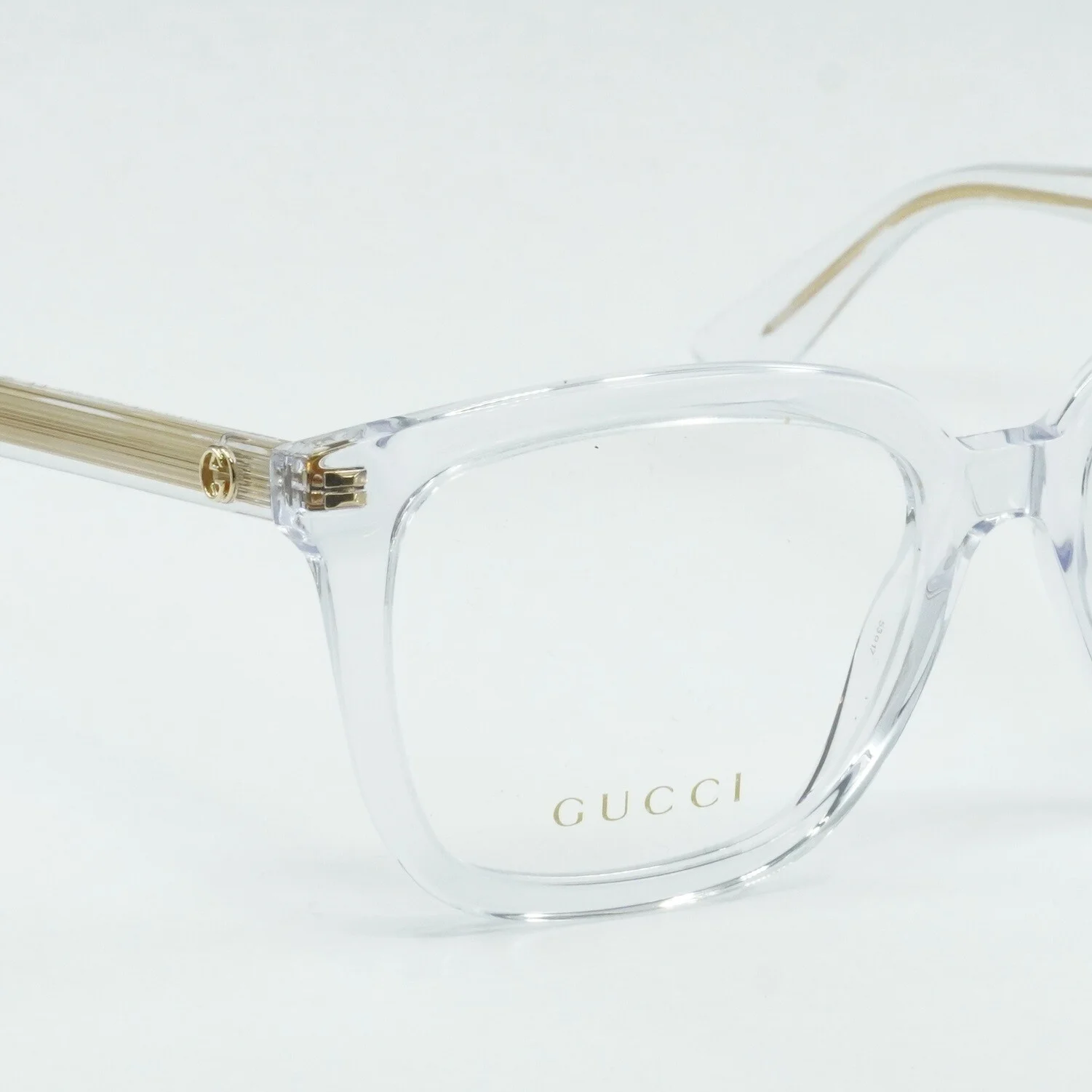 GUCCI GG1319O 003 Crystal 53mm Eyeglasses New Authentic 2